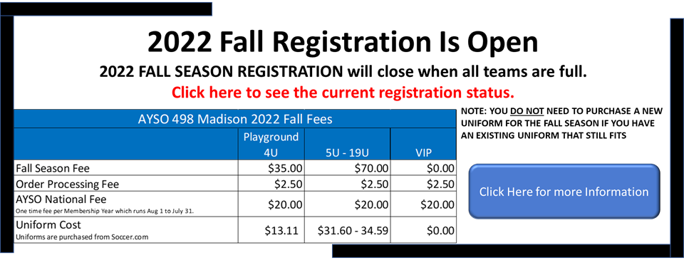 2022 Fall Registration