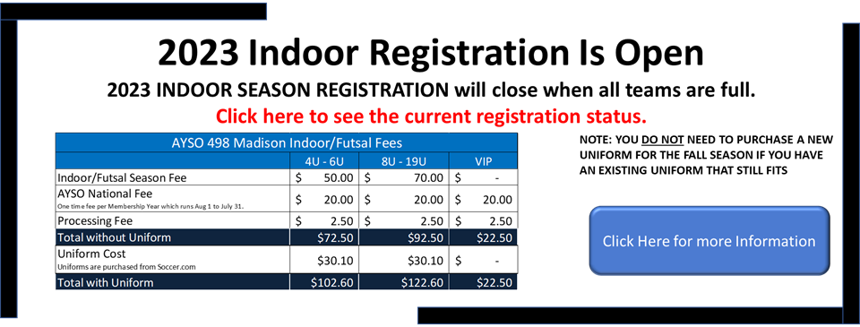 2023 Indoor Registration