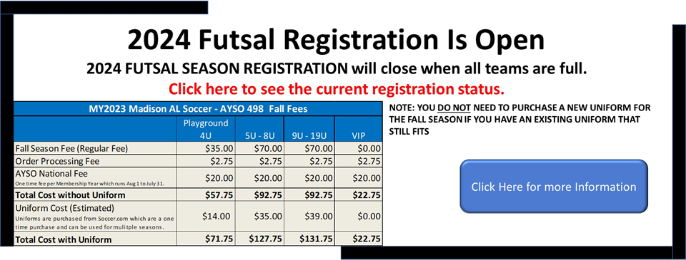 2024 Futsal Registration